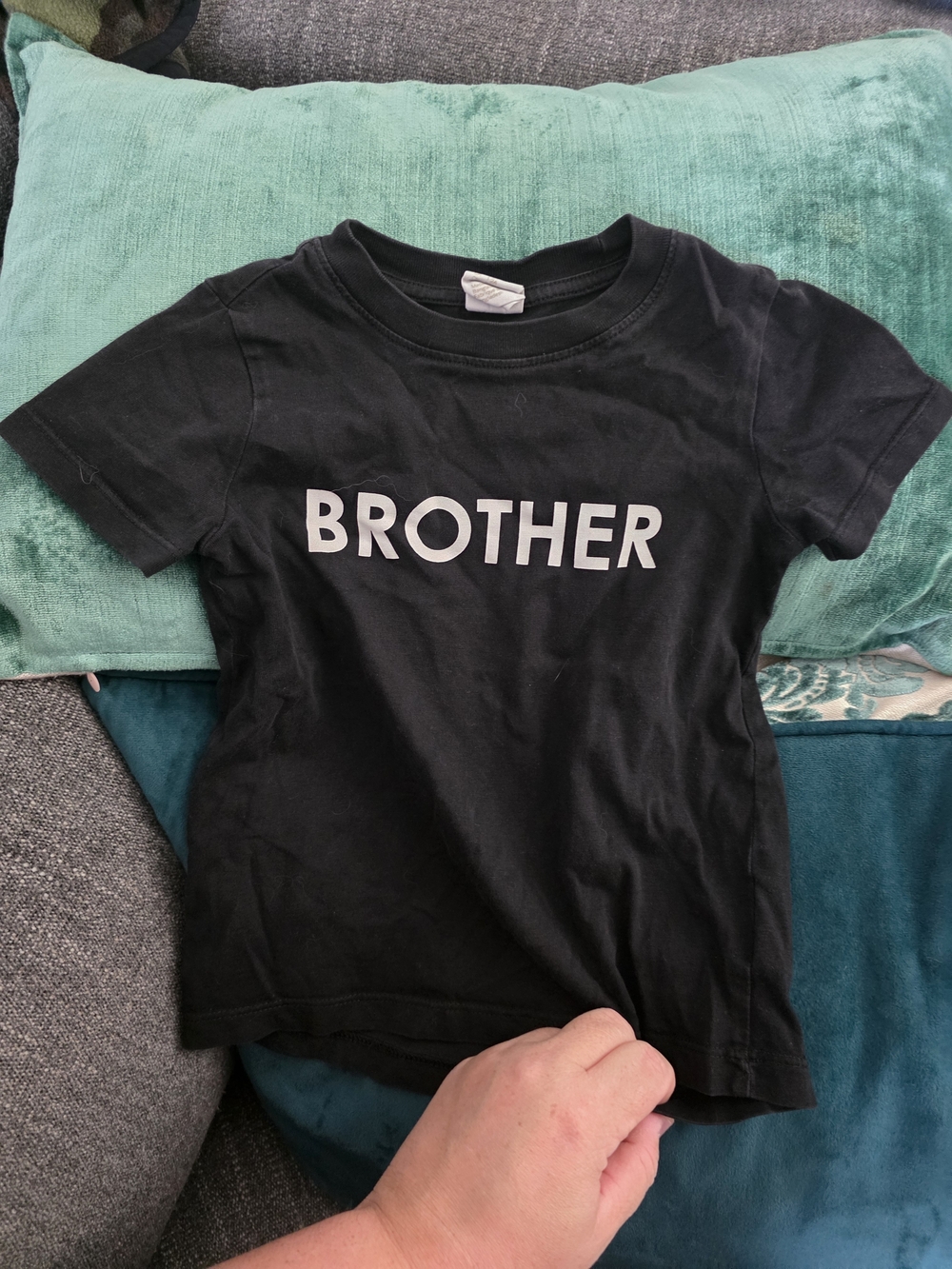 H&M Black Short-Sleeve 'BROTHER' Graphic Tee